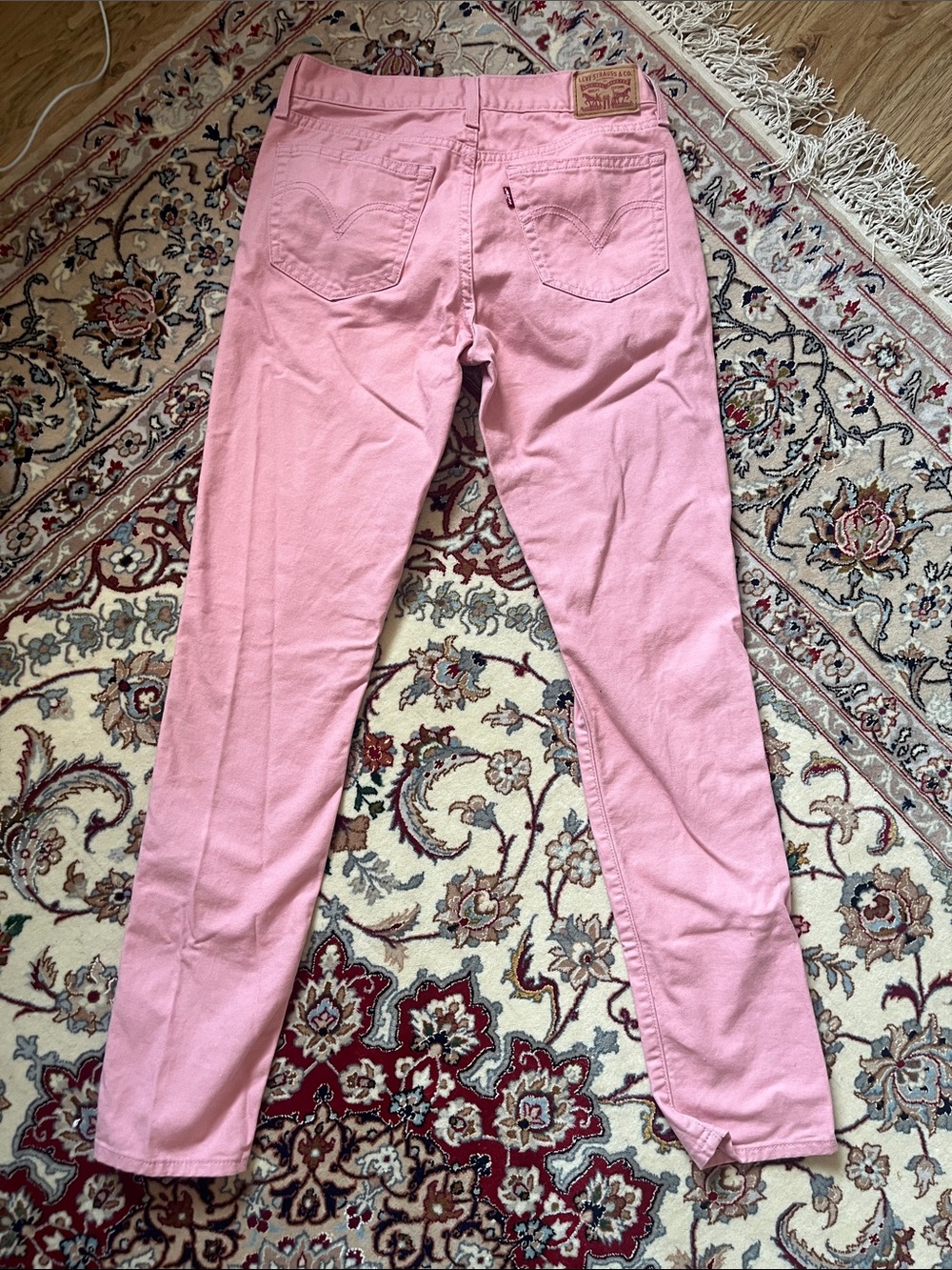 Levi's Pink Straight Leg Jeans - Picture 8 of 9